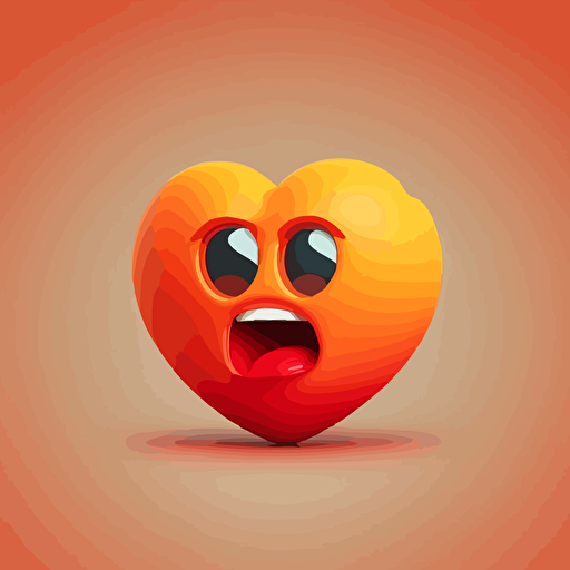plain heart emoji vector