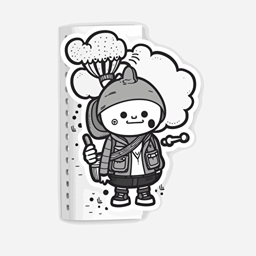 cartoon, minimalistic illustration, in black and white vector, sticke, cartoon, minimalistic illustration, in black and white vector, sticker