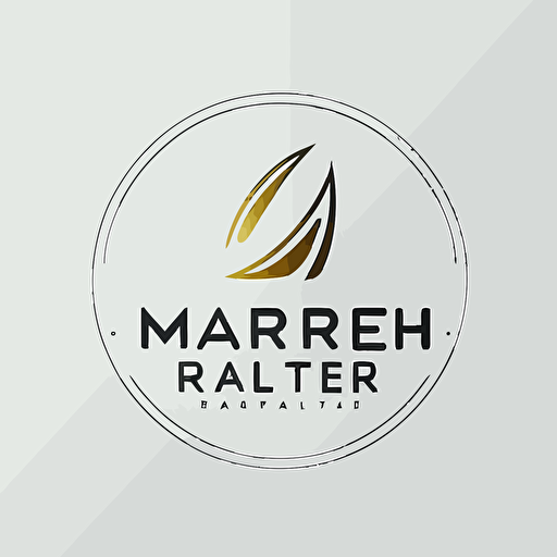 create a logo for Makler Porath, vector, minimal, white background, flat, simple