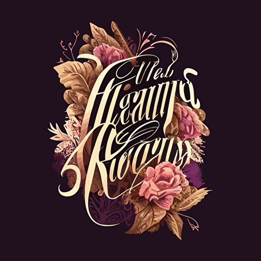 logo, imagen vectorial combinado con el texto: "Editorial Palabras Femeninas", de un estilo destino a ser visto por mujeres