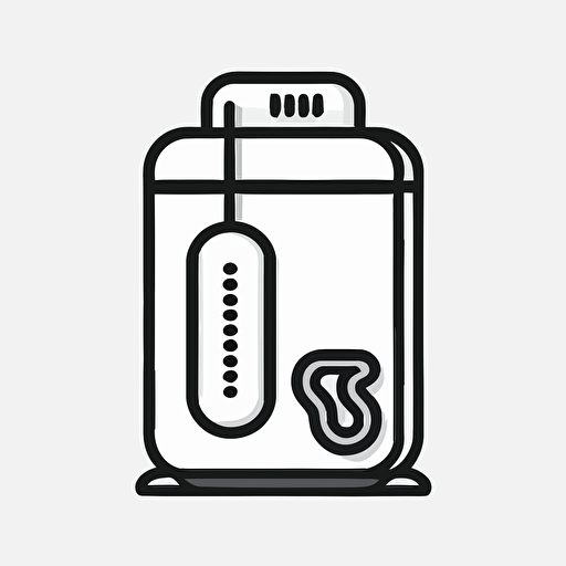 thermal insulation, icon, simple, logo technique, comic vector illustration style, flat design, minimalist icon, flat, adobe illustrator, black and white, white background