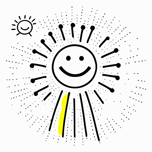 pictogram symbol of positivity, line, vector, on white background