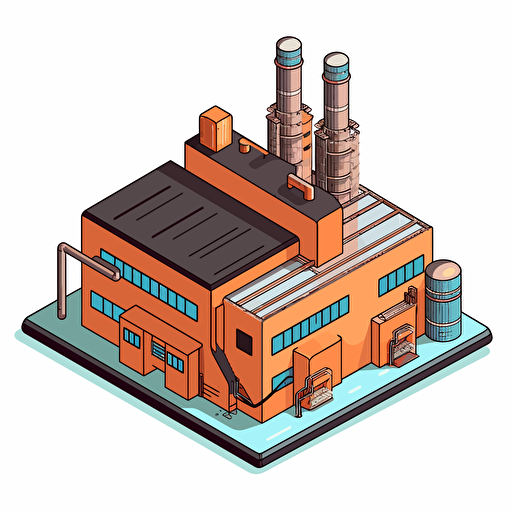 A vector of a power plant, svg