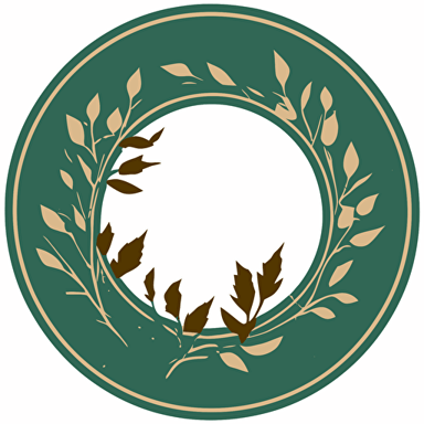 logo, circle, 2d, flat, mimialist, no shading, two color, vector, circle, bluegrass printables