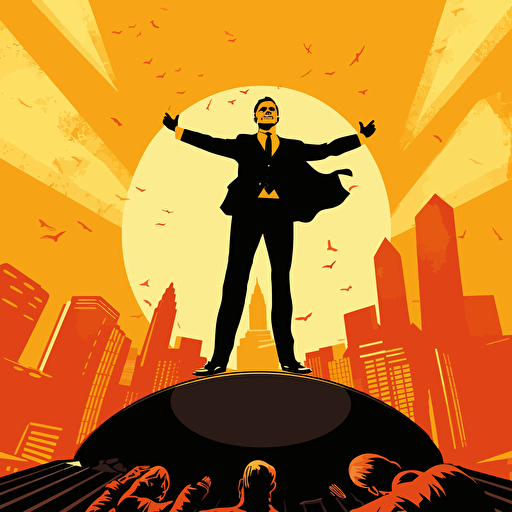 financial success cover, vector art, no background, no text