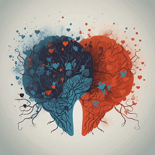 the neurobiology of love art design negative space behance vector art