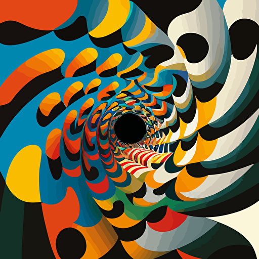 spiral by Kazumasa Nagai , flat colors, 2d vector art, comic book style