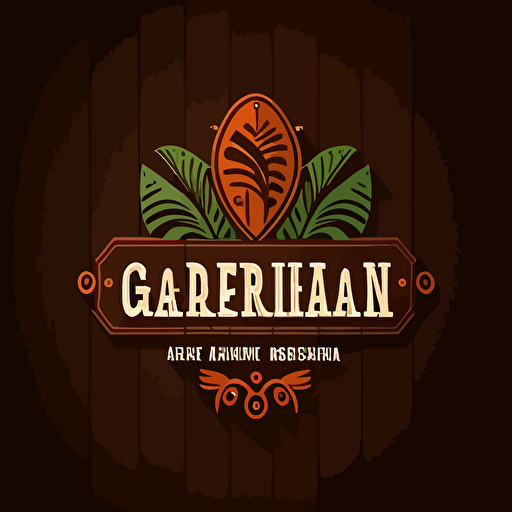 simple vector logo for caribbean restaurant
