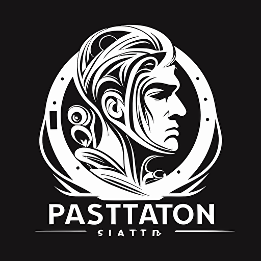 illustration vector logo, black, white background