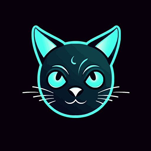 a logo of chatcat, vector