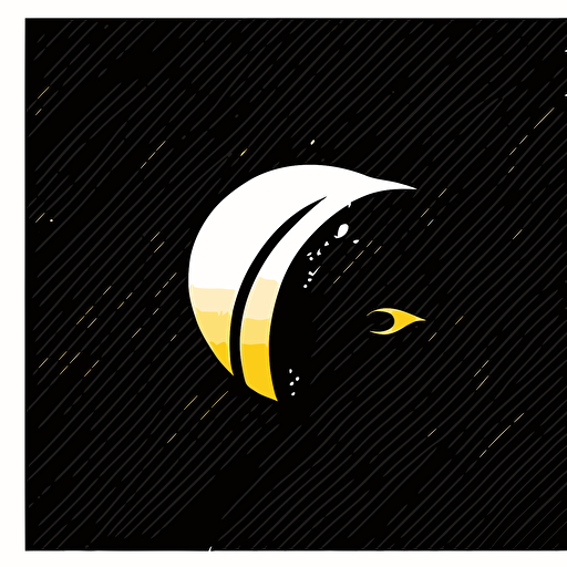 lettermark of letter F, half moon logo, vector, simple