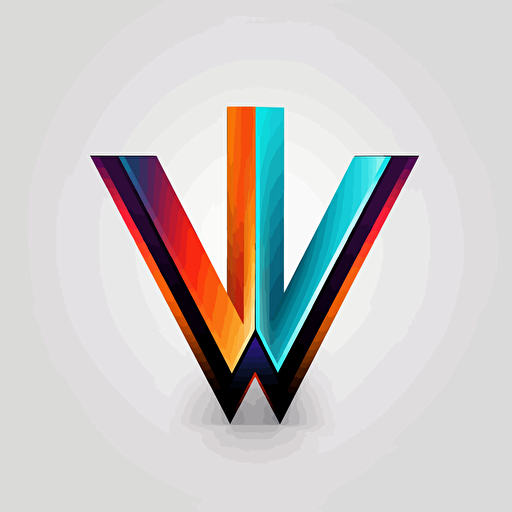 mix of letter "V" and word "RULES" logo, modern company, ACME, minimalistic, vector, white background