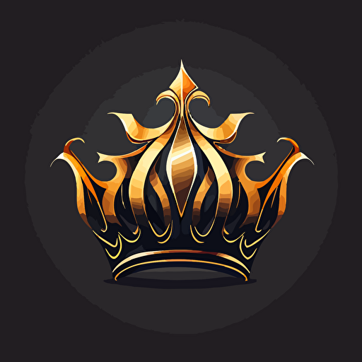 simple crown, vector, logo, no backgournd