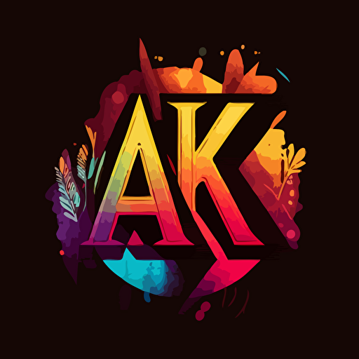 vector logo with the letters A R K" for young people