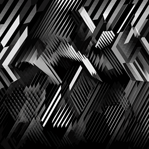 background made by pointed shapes. Black and white. Vector. Futurism