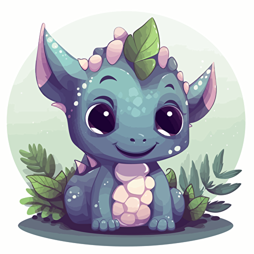 Cute Einiosaurus vector image