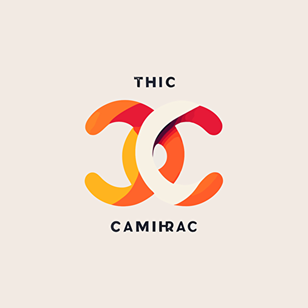 a triple C Logo design, simple, vector, minimalist, oversimplified, white background