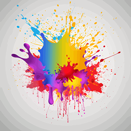 vector art colorful holi splash