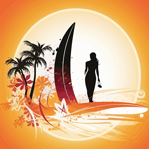 Surfing Design, vector,