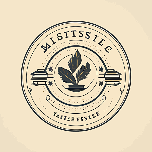 logo, museum antiques, minimal, vector, simple, flat,