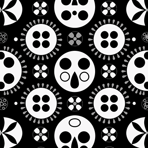 gothic, simple, black and white, vectors, cross, smiley, symetrical, clean look, pattern