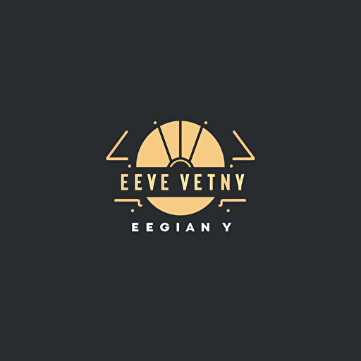 event agency logo vector style on solid background