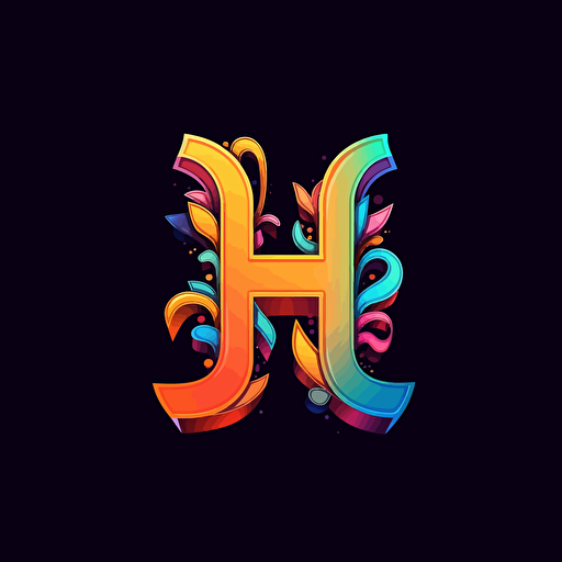 logo "HY" with the "H" in the centre. corporate, modern, colorfull, creative, vector
