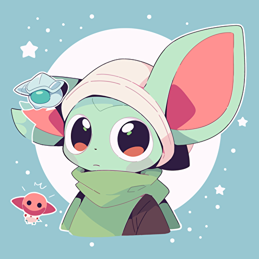 grogu 2d vector design