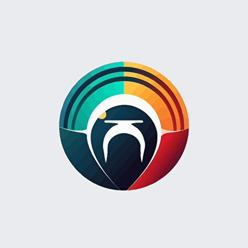 a 2d vector logo modern sleek stylish business brifge between countries