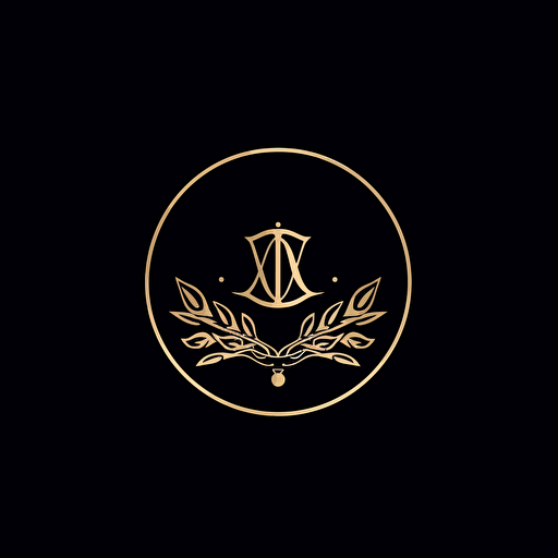 luxury simple logo, vector image