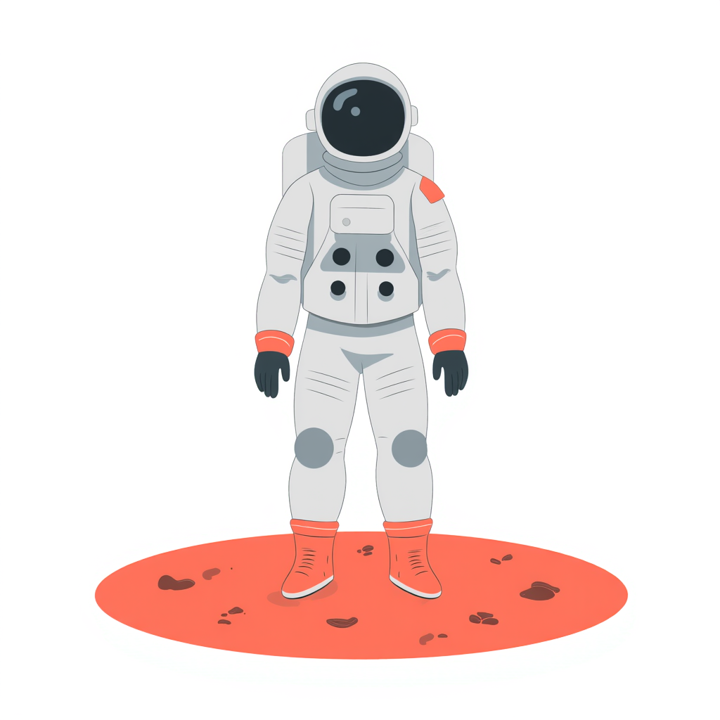 an astronaut on mars