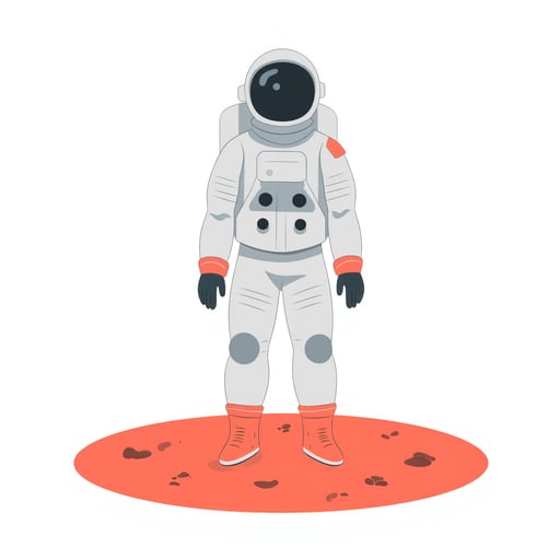 an astronaut on mars