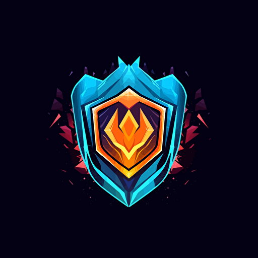 Gaming Hack Cheat business logo stylized polygon, vector, simple