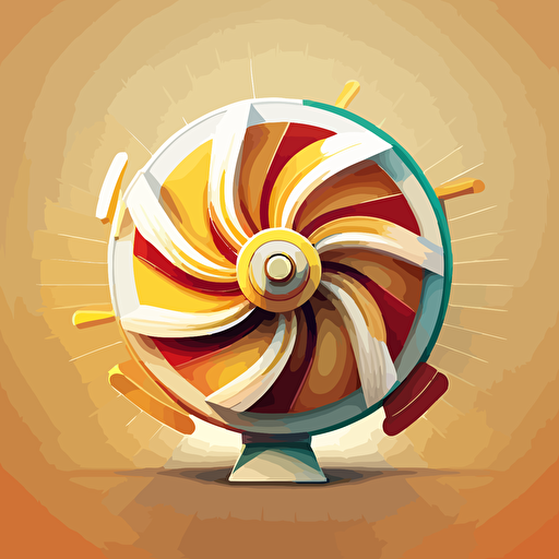 A spinning icon, vector illustration image