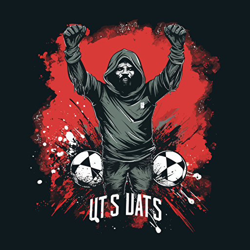 football ultras vector art
