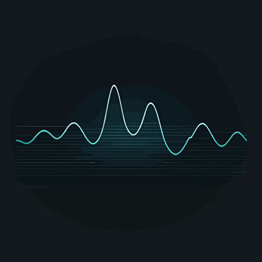 create a simple vector-style pictogram with sounds waveforms