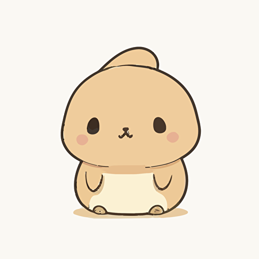 cute bunny kawaii style, vector, simple, high-quality