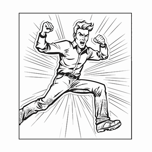 sketch dynamic pose stamp No Shadow. Cartoon. Coloring page. Vector. Simple.