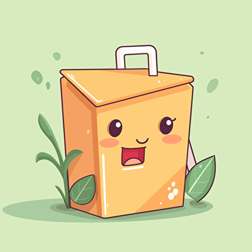cartoon of a juice carton with a straw, vector, svg
