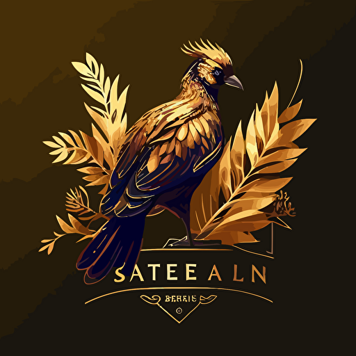 vector logo of golden phesant for apparel brand