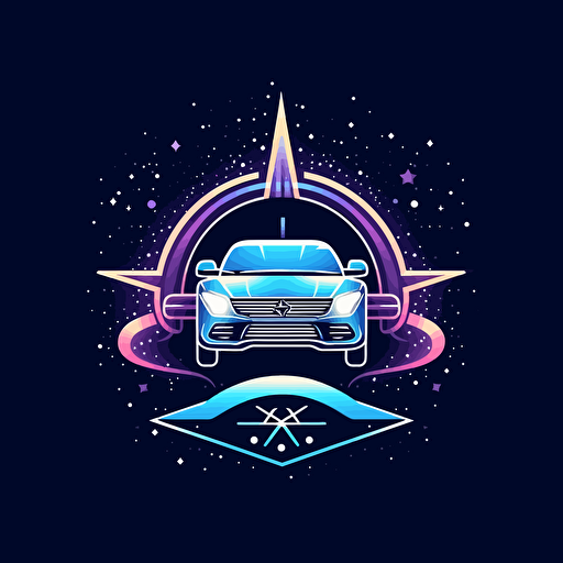 auto letter generator startup logo, document Inc.-inspired refinement, minimalist celestial elements, contemporary atmosphere, vector illustration, Adobe Illustrator