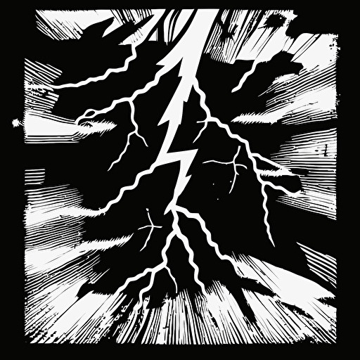 a black and white grazy lightening texture in vector art style