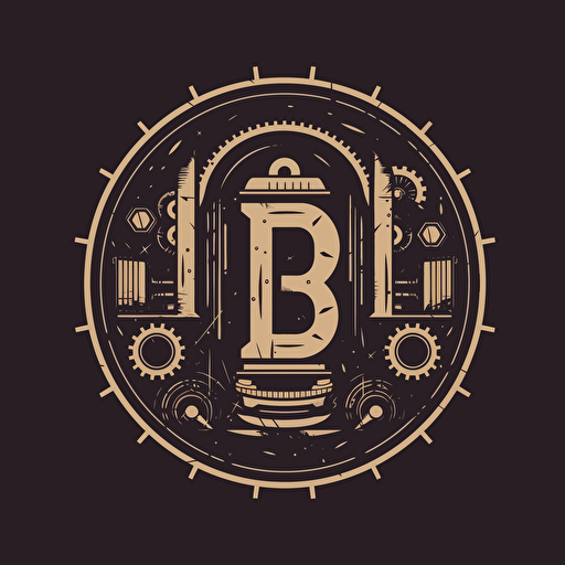boardroompunk simple letter b vector logo