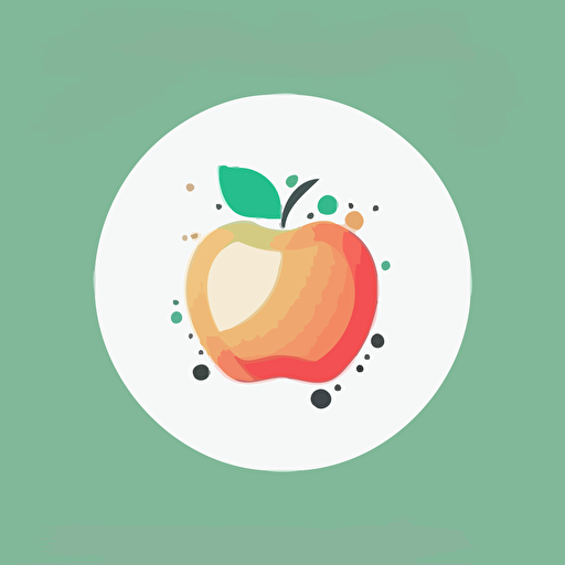 a simple, vector art logo for a cryptocurrency brand. White background, simple like the Apple logo