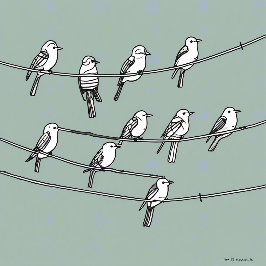 birds on a wire