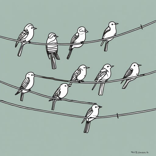 birds on a wire