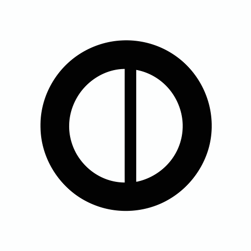black and white, simple poll vector symbol