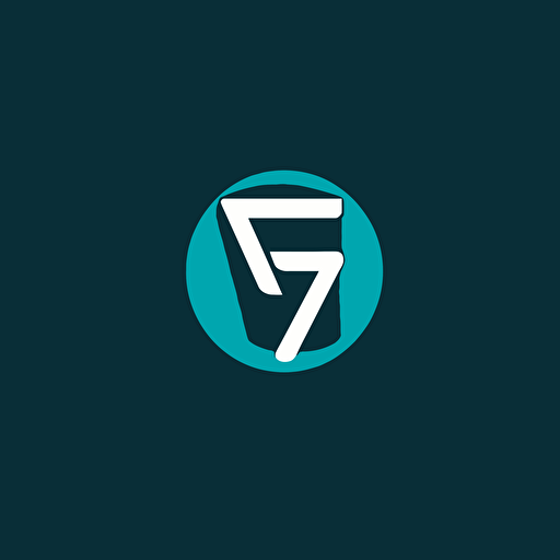simple logo design of letters "F, V", flat 2d, vector, company logo, financial style