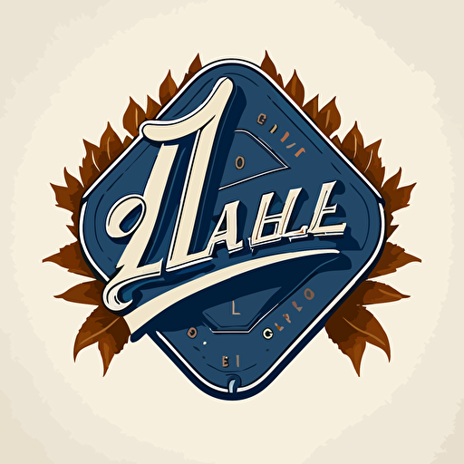 A Logo for a company that is called L.A. Make it look like the LA dodgers logo and make it a vector image.