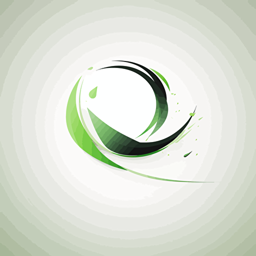 minimal futuristic slick "eco" logo vector